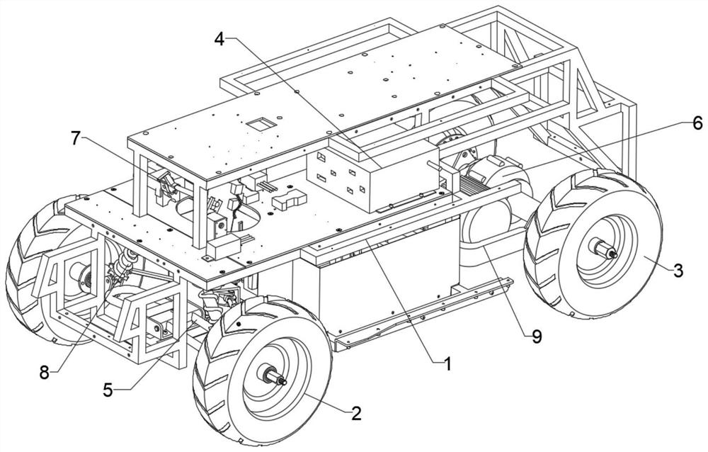 Full-drive-by-wire electric drive chassis and robot