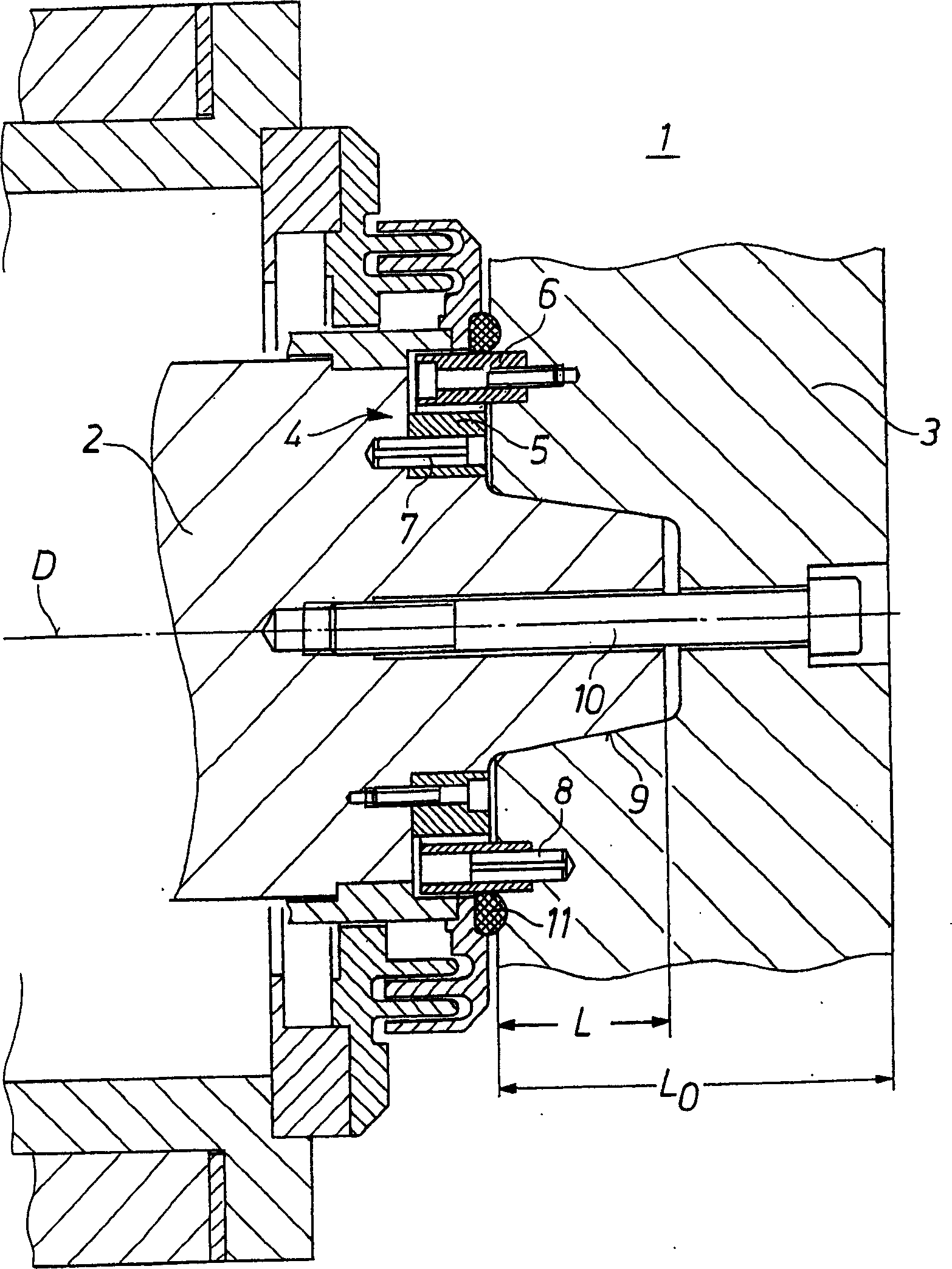 Roller positioning structure of rolling mill