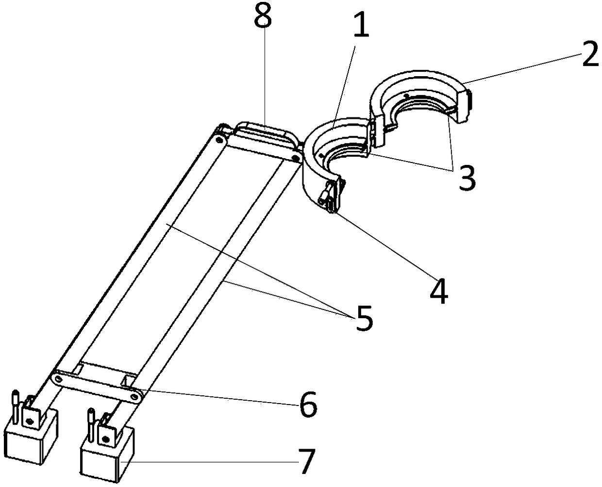 Upright pure mechanical drilling rod mud scrapping device