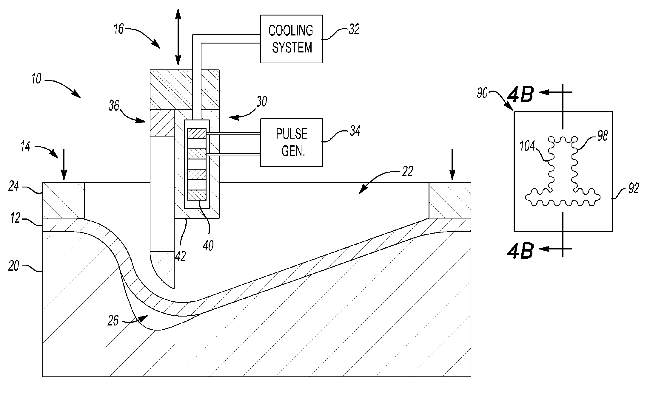 Apparatus for electromagnetically forming a workpiece