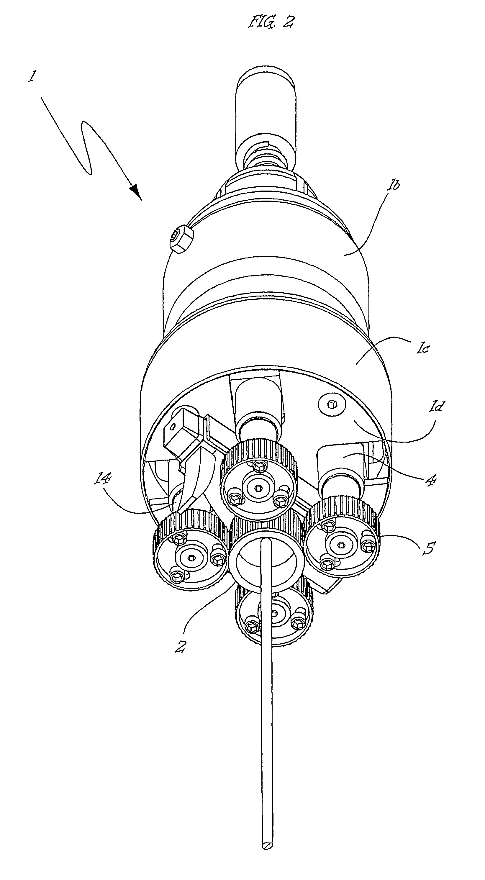 Screwing head for screwing the ring nut of a small trigger-type pump on a vessel