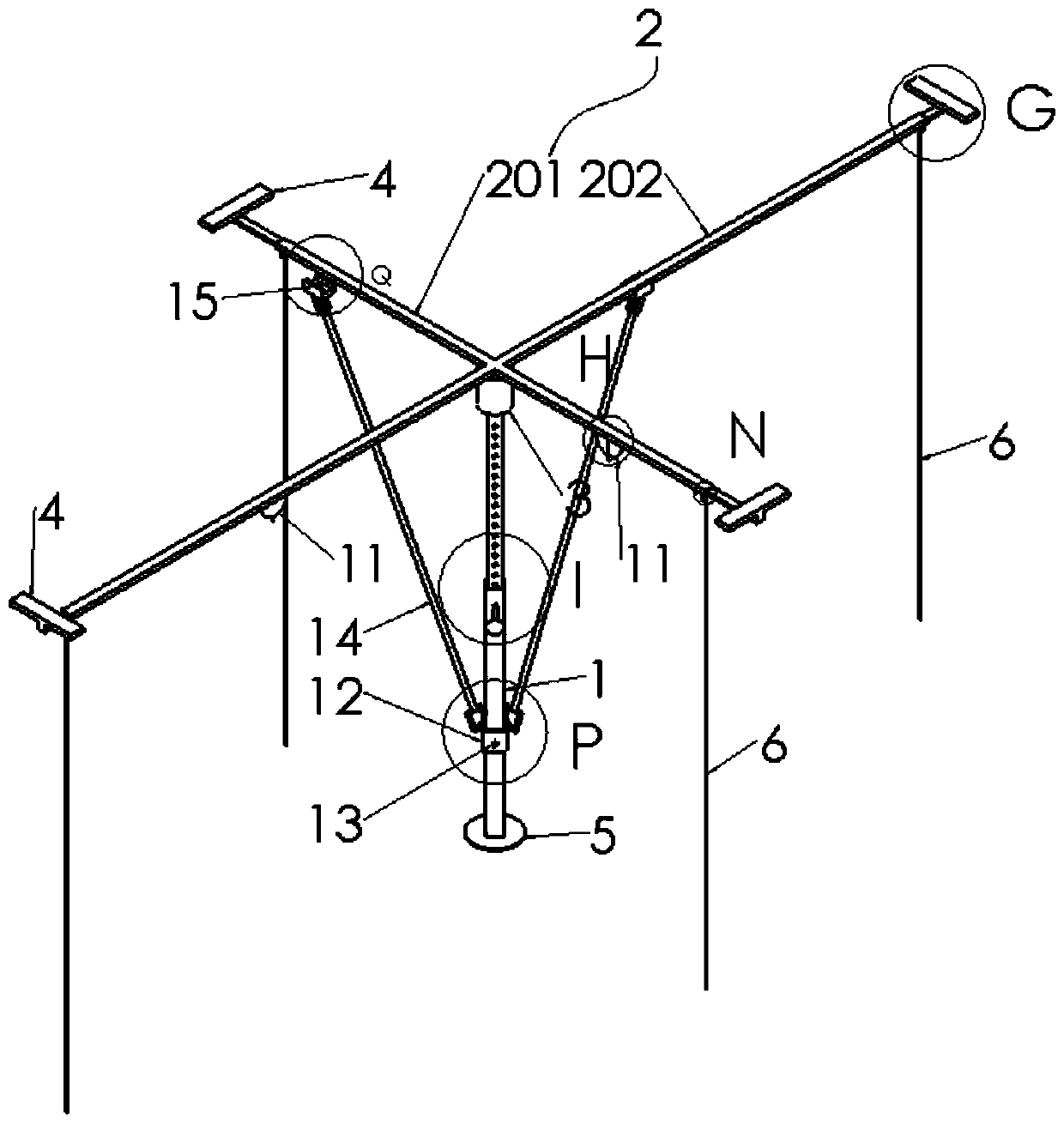 Structure-reinforced photovoltaic panel fixing frame and mounting method