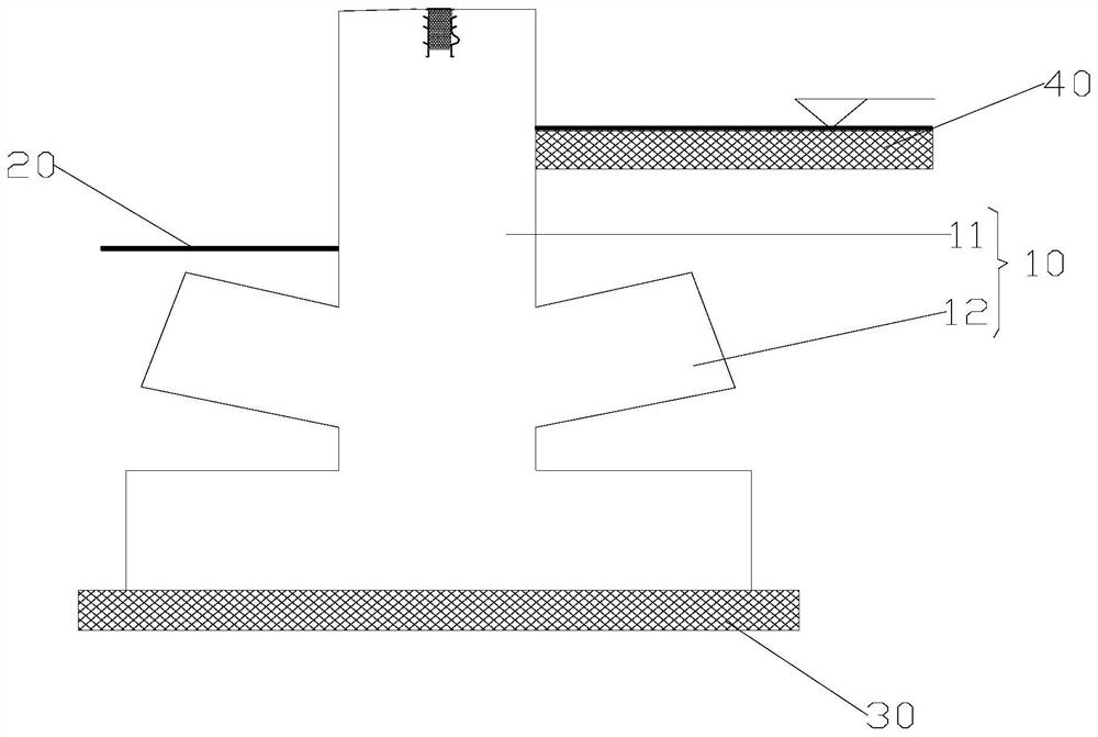 Air film foundation structure and its construction method suitable for plateau permafrost