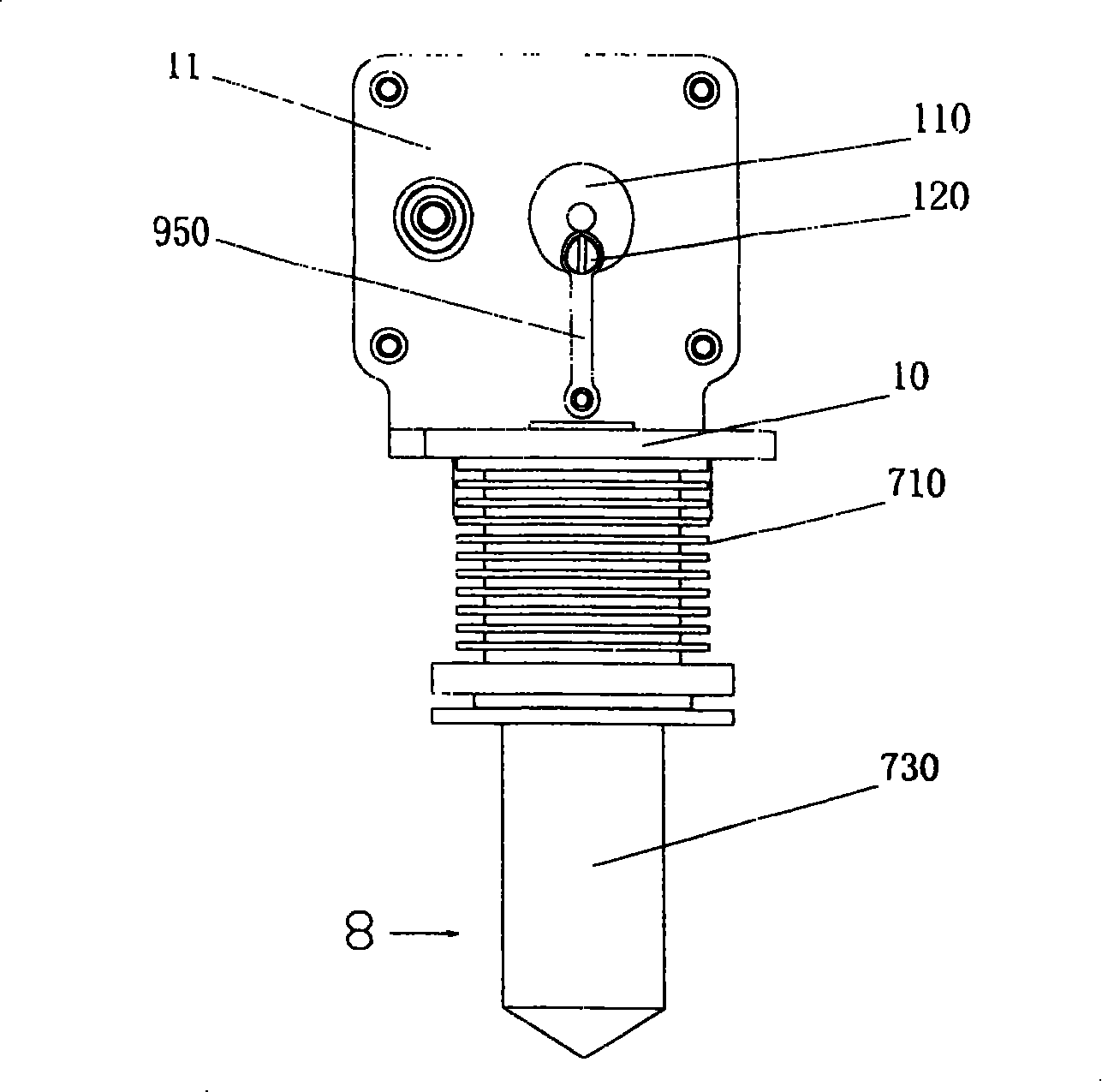 Small-sized hot air engine