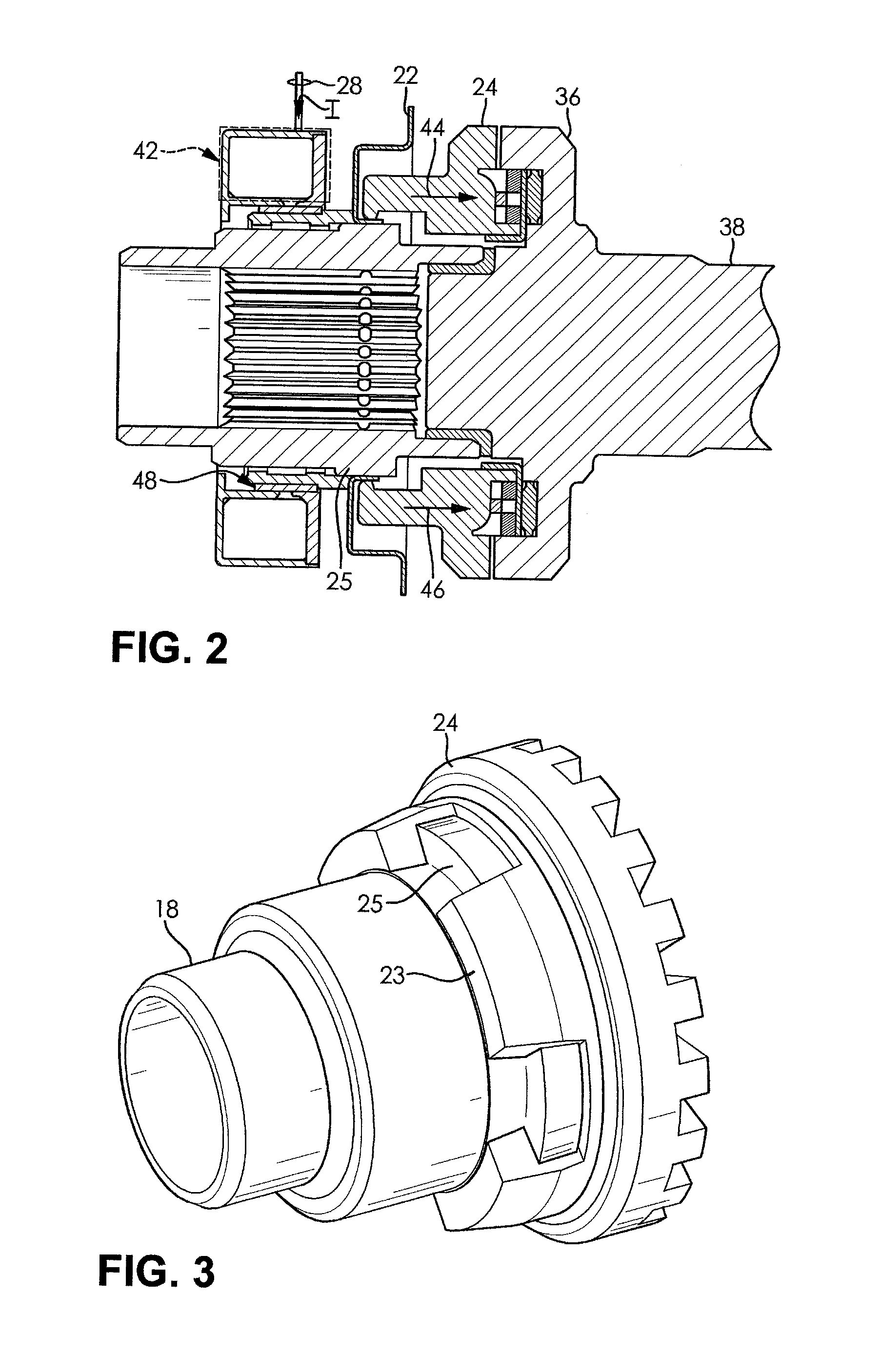 Electromagnetic axle disconnect system
