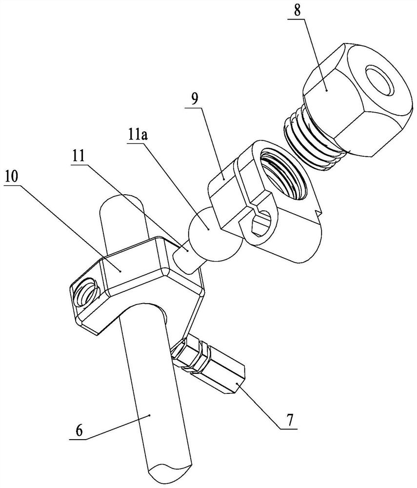 External fixation system with looseness monitoring function for tibia fracture reduction