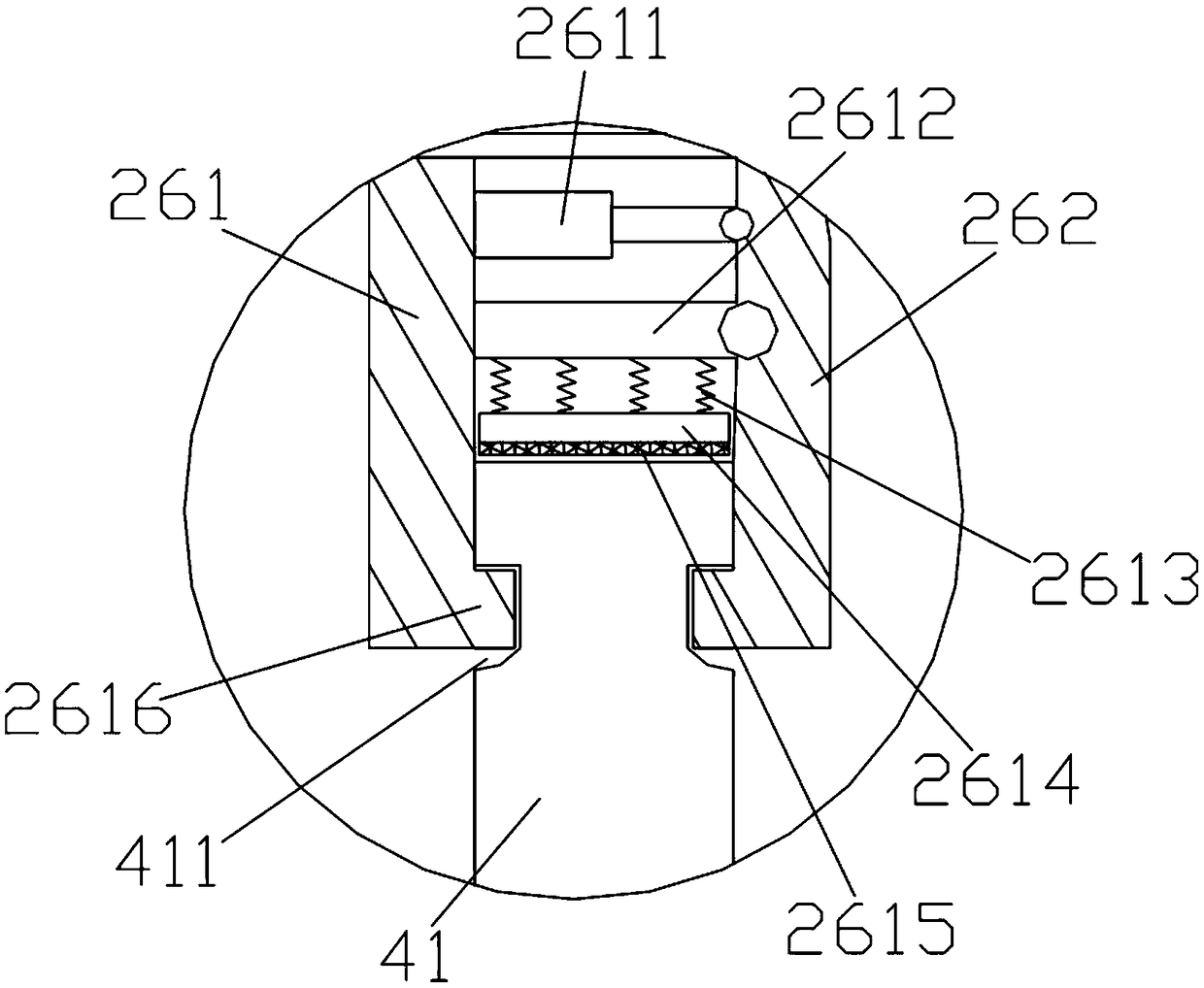 Soil detection device convenient for assembling and disassembling drill bit