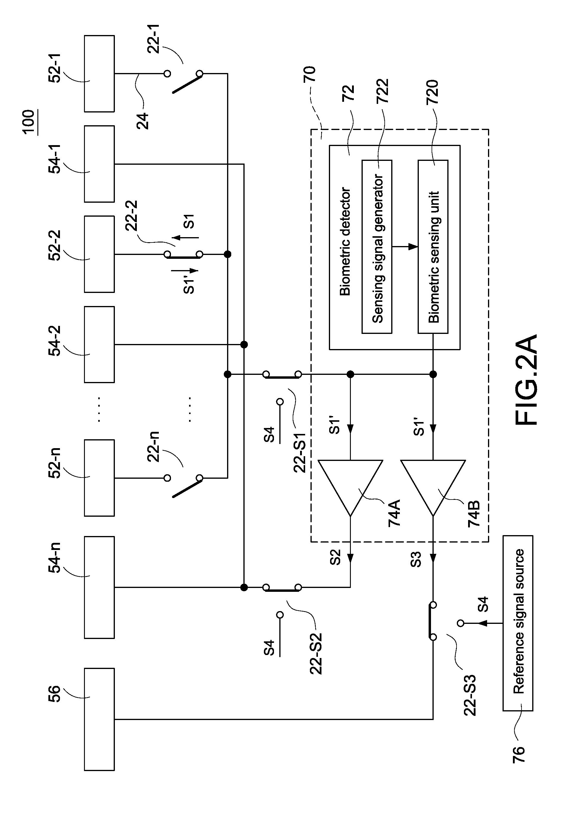 Biometric recognition apparatus with deflection electrode
