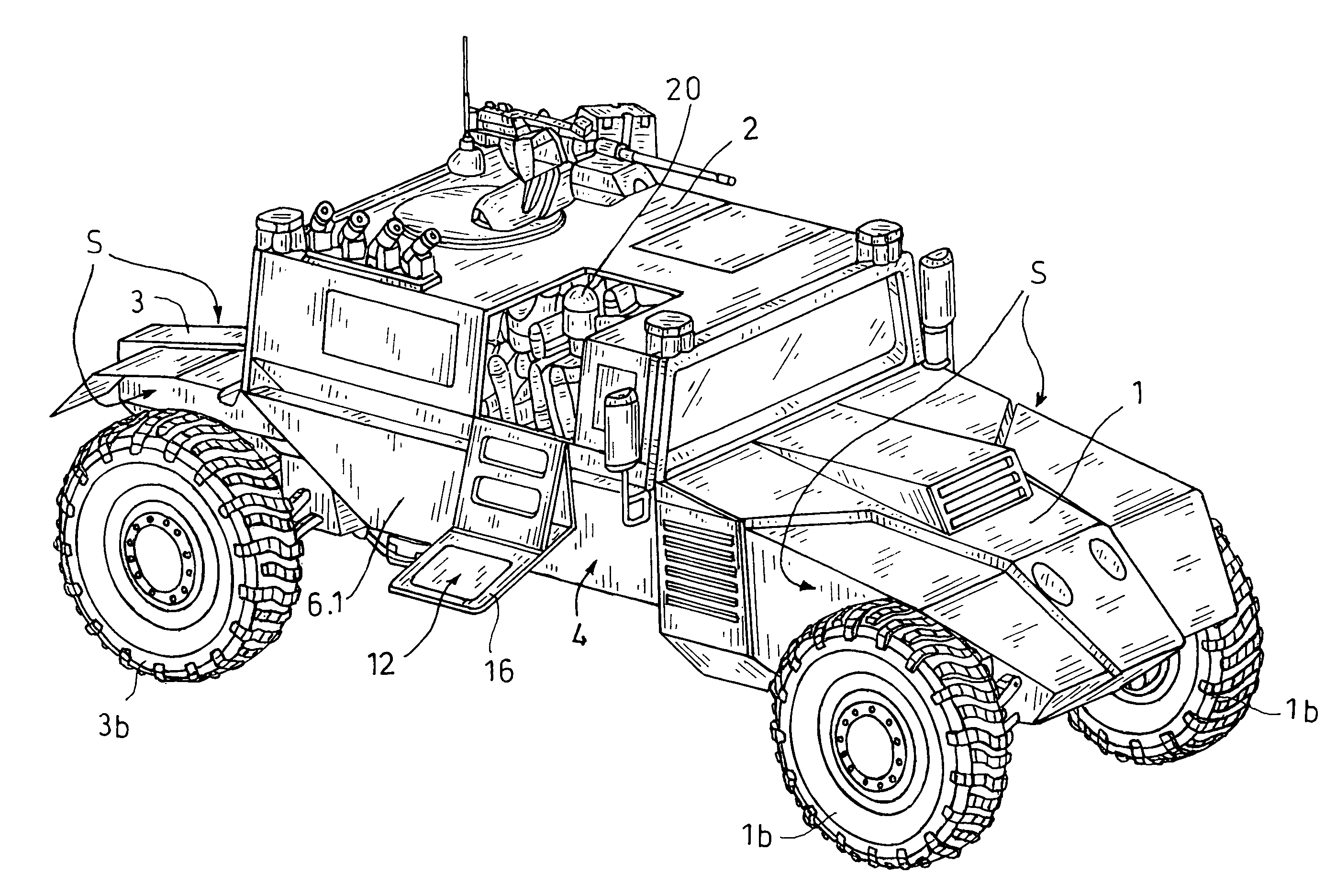 Mine protection vehicle system
