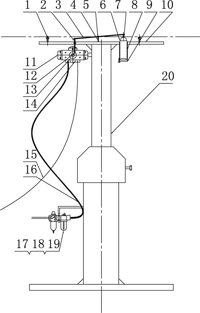 A non-destructive marking device for spark breakdown point of cable insulation