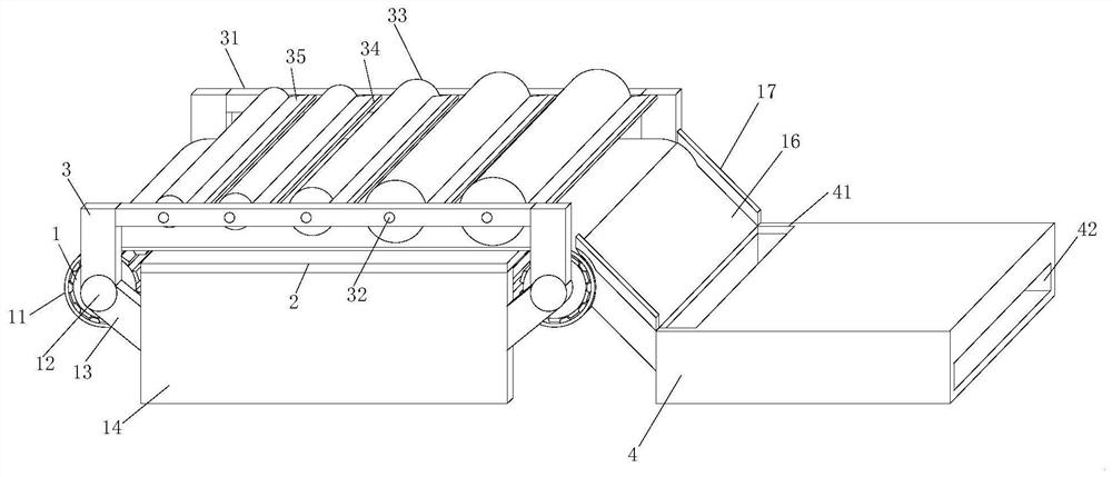 Dewatering and drying device for sludge treatment