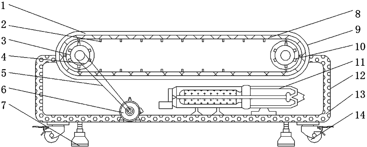 Conveying belt for conveying materials