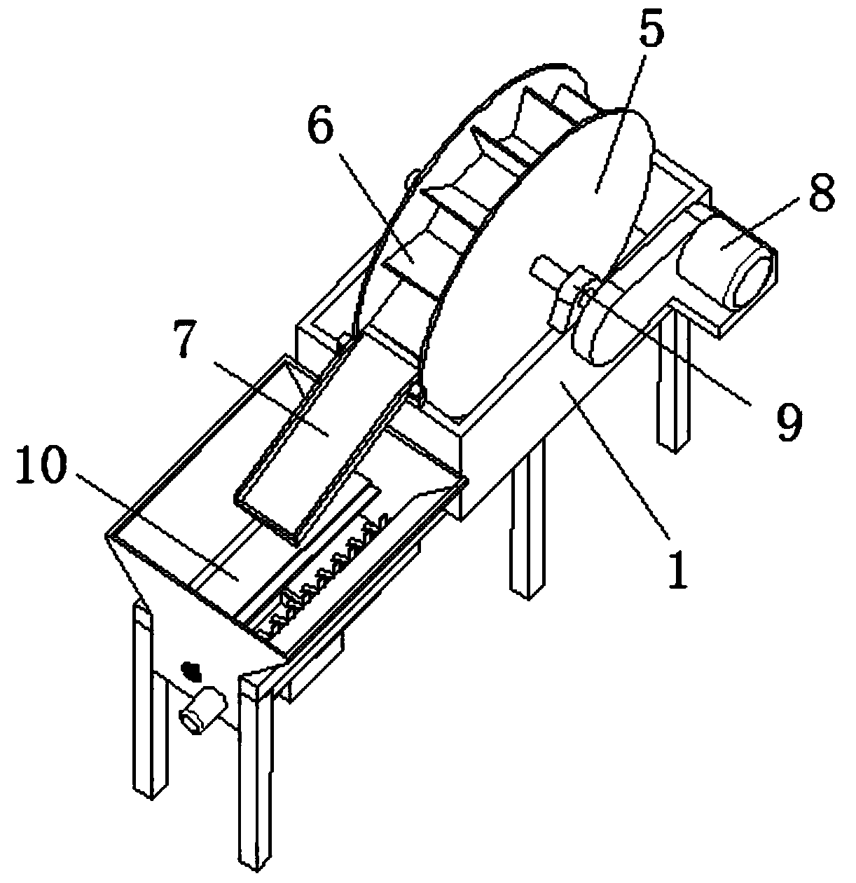 Pepper powder spraying device for producing spicy noodles and use method thereof