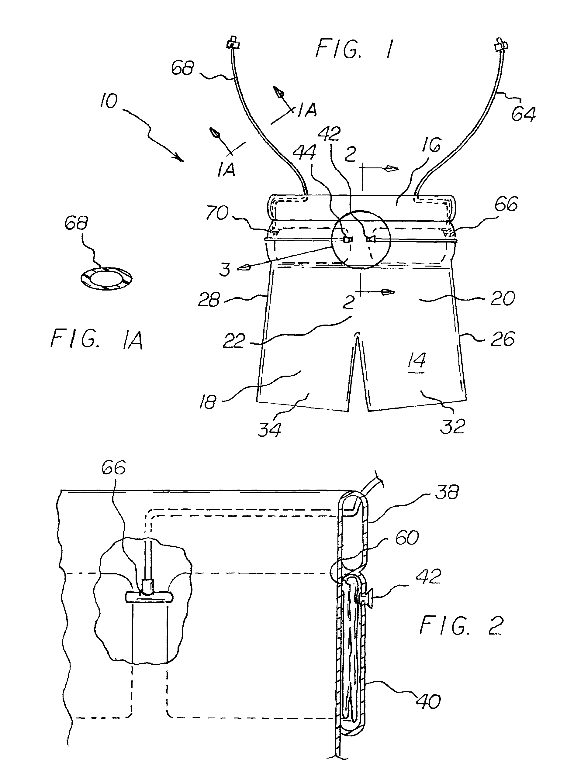 Inflatable bathing suit system