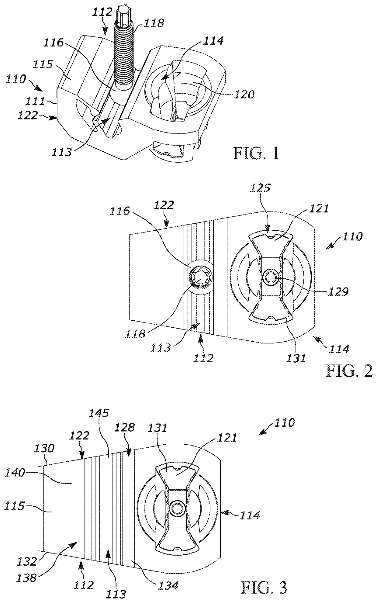 Ball stud track assembly