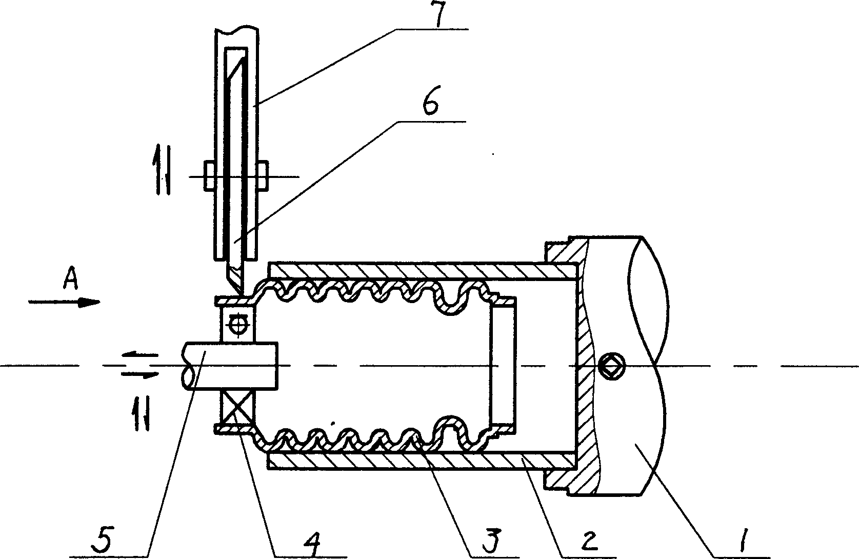 Mfg. method of metal ripple tubes