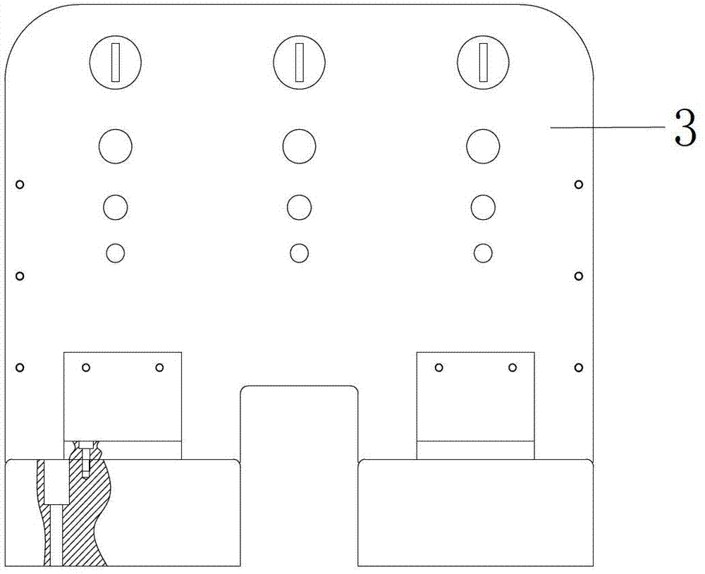Device for clamping and locking inching switch