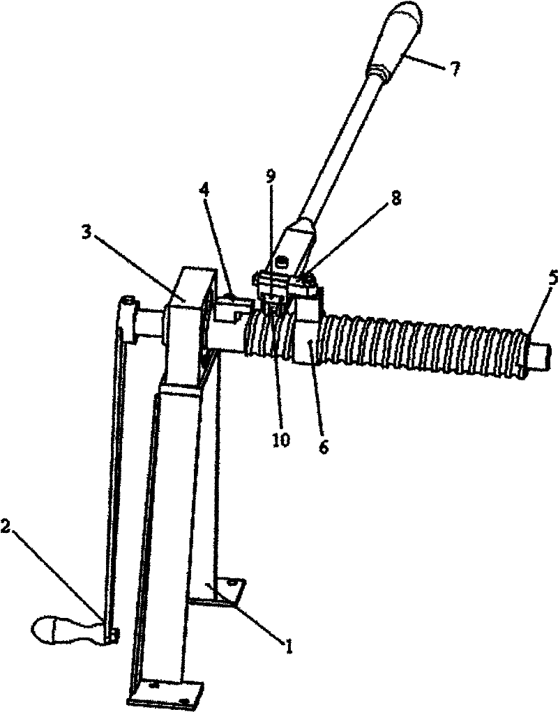 Manual spiral tube bending machine and application method thereof