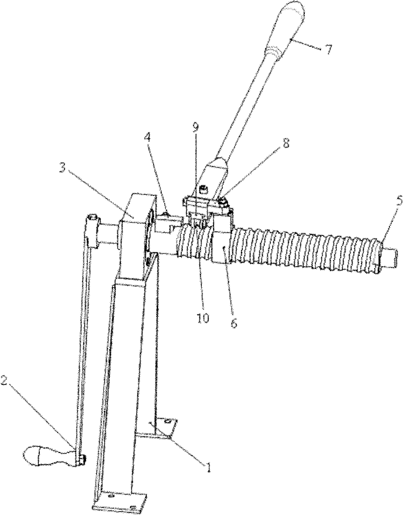 Manual spiral tube bending machine and application method thereof