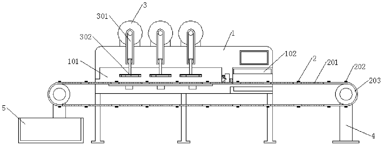 Feather correcting and shearing integrated device for badminton production