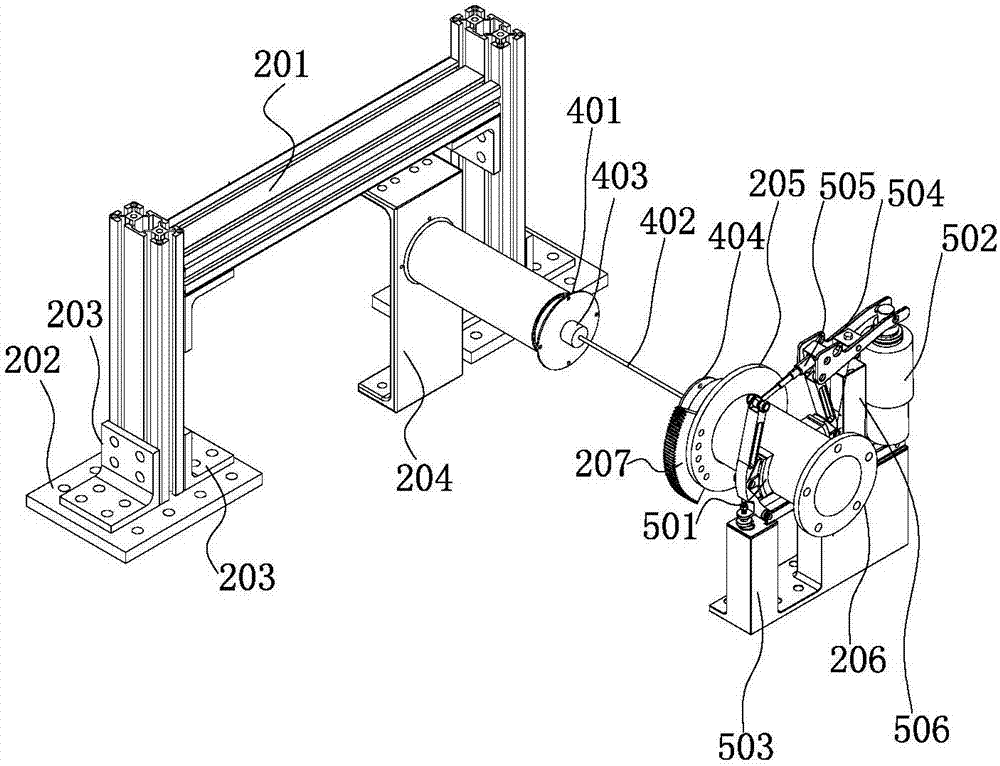 Integrated test bench for spring plate spring suspension system