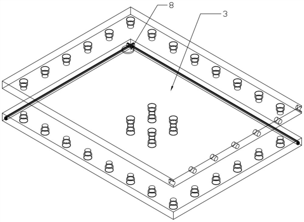 Hidden beam type bolted connection fully-prefabricated reinforced concrete slab structure