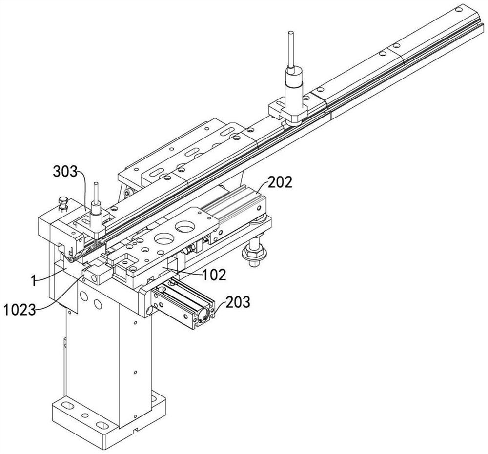 Mounting device for spring in hinge