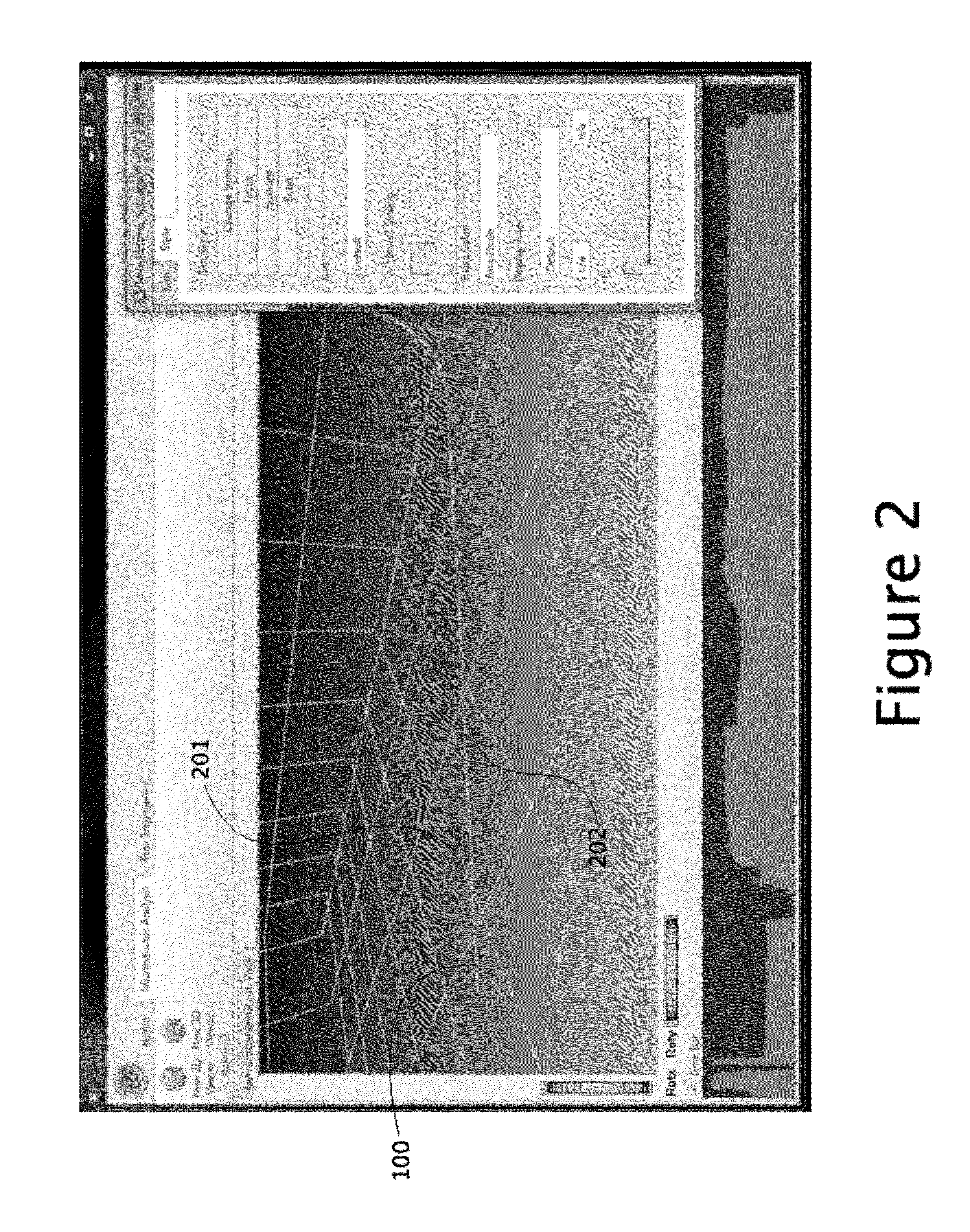 Method and Apparatus For Interactive 3D Visual Display of Microseismic Events