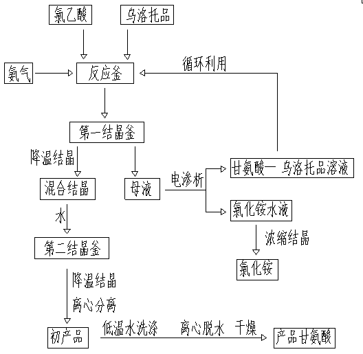 Novel glycine synthesis process