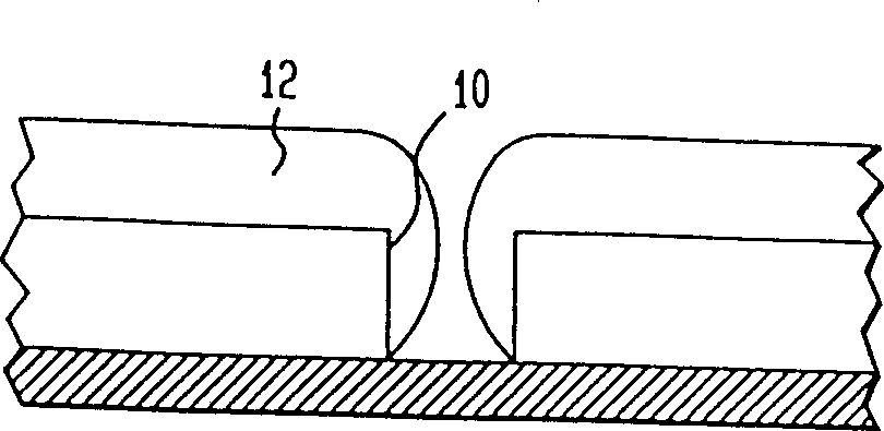Method for producing vias having variable sidewall profile