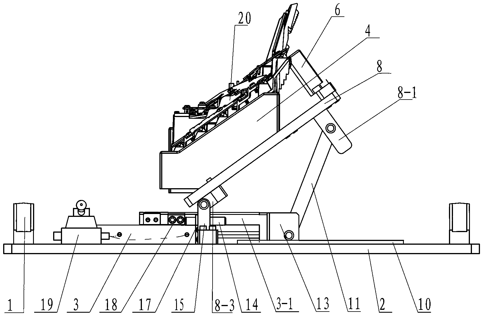 Work platform capable of turning at multiple angles