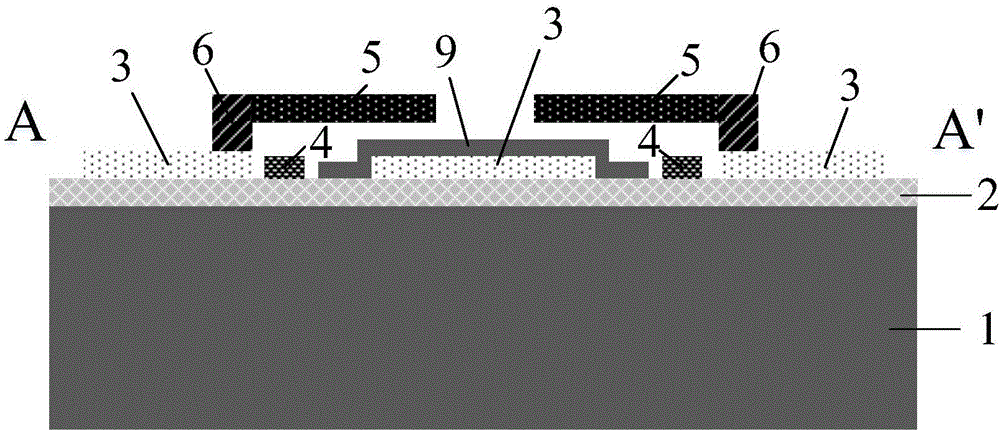 Direct heating type millimeter wave signal detector based on silicon-based micromechanical cantilever beam T-shaped junction