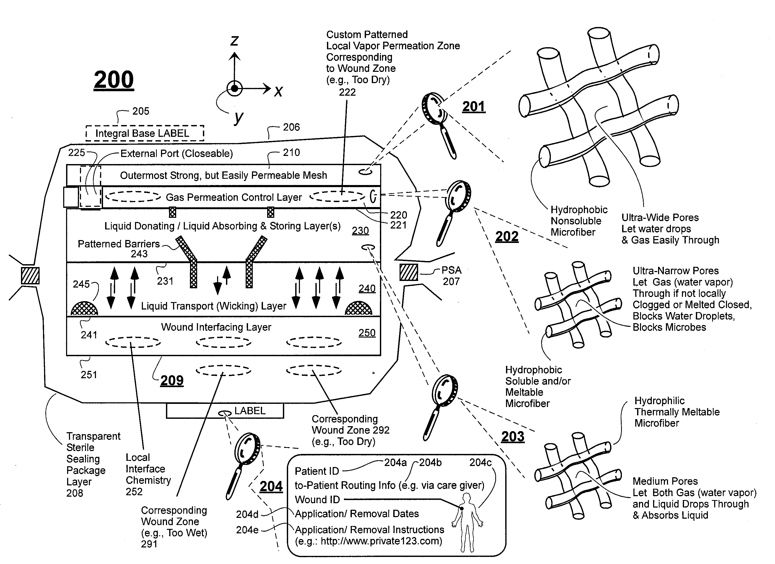 Expansion Units for Attachment to Custom Patterned Wound Dressings and Custom Patterned Wound Dressings Adapted to Interface With Same