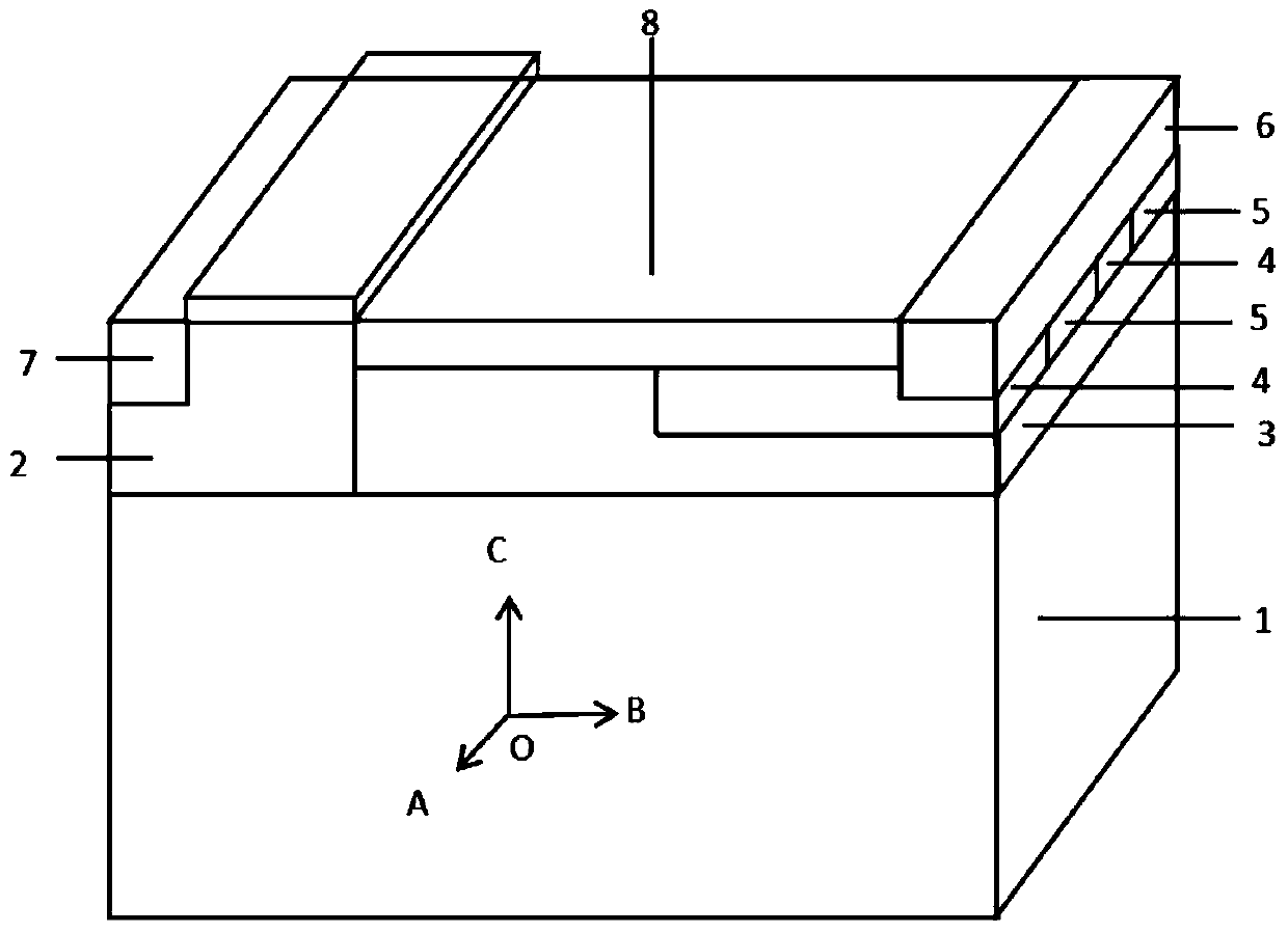 n-type buried layer covered semi-superjunction lateral double-diffused metal oxide semiconductor field effect transistor