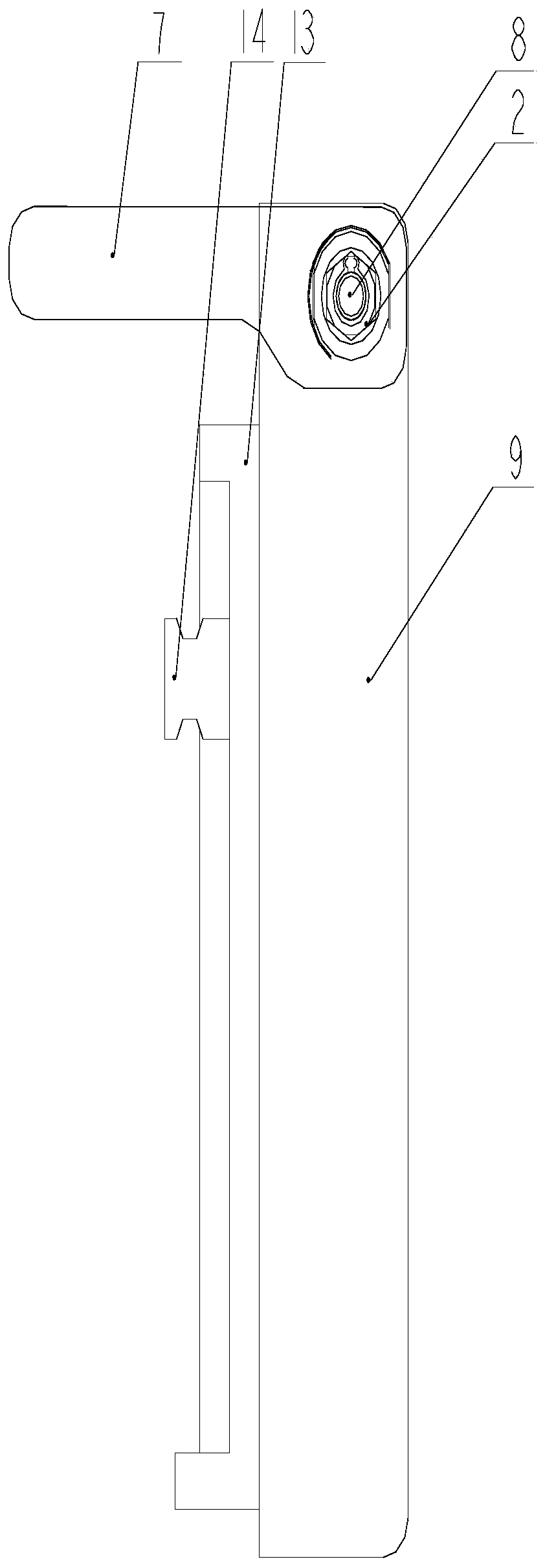 A spring-type guide rail limit device