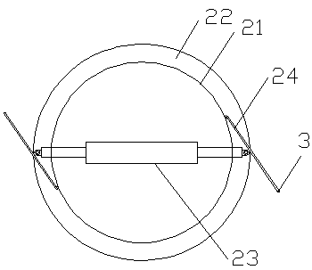 Large-diameter in-pipe spraying device