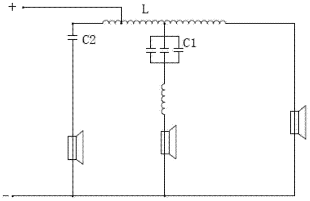 Frequency divider of loudspeaker box