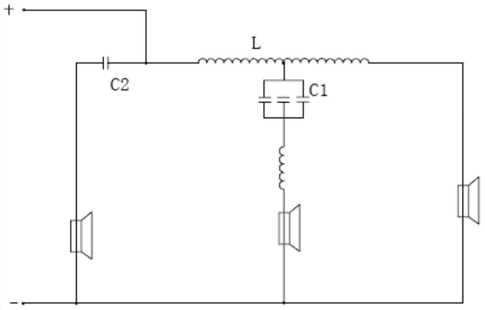 Frequency divider of loudspeaker box