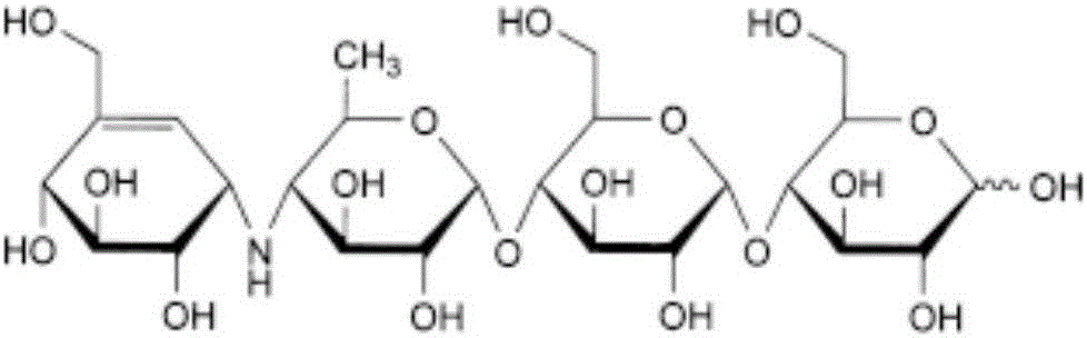 Acarbose capsule pharmaceutical composition