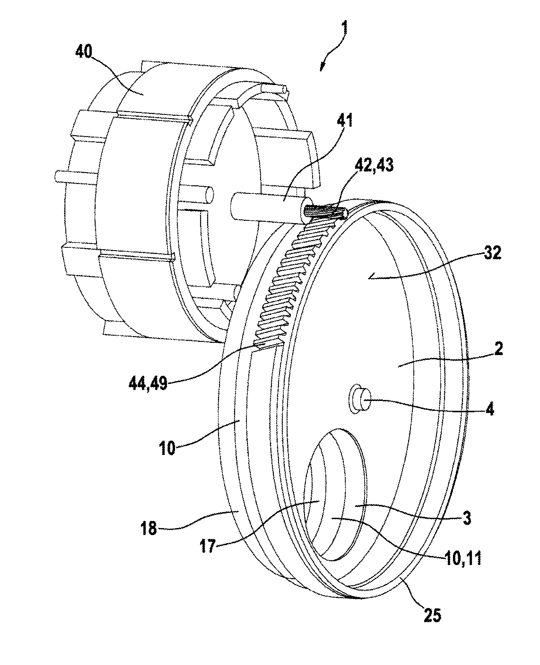 Valve for controlling volume flows