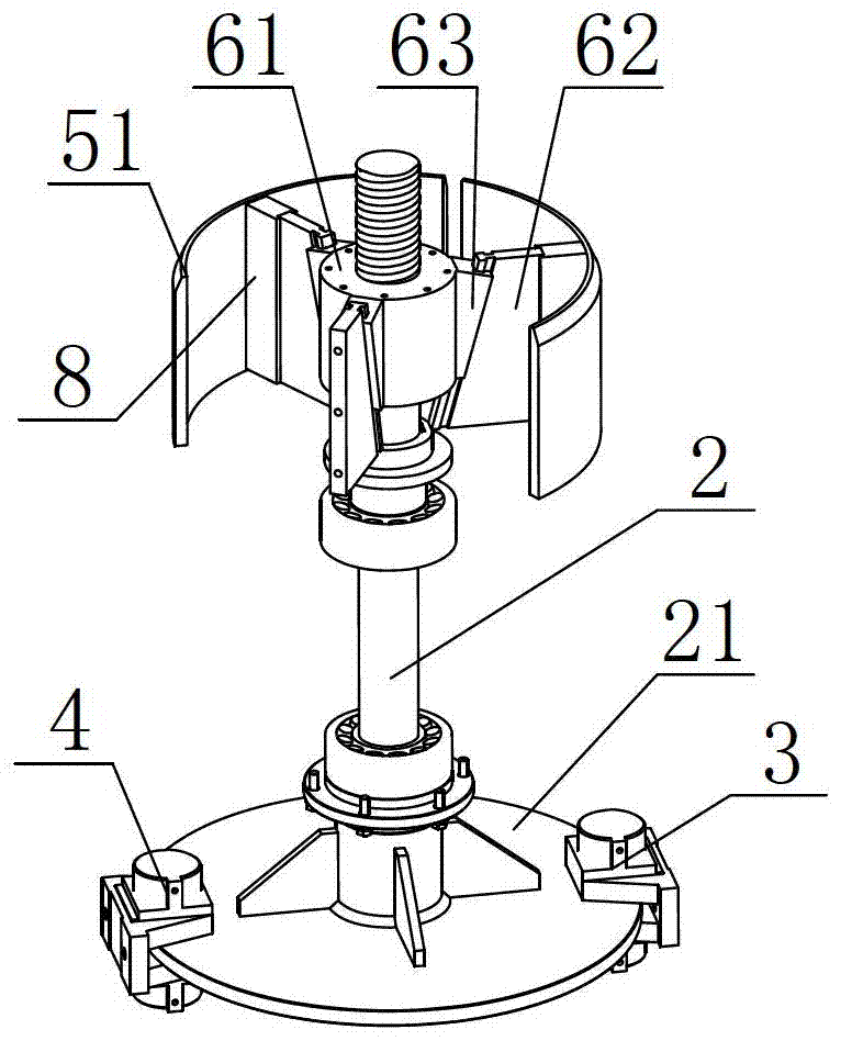 Flux-cored wire unwinding, supporting and rotating device