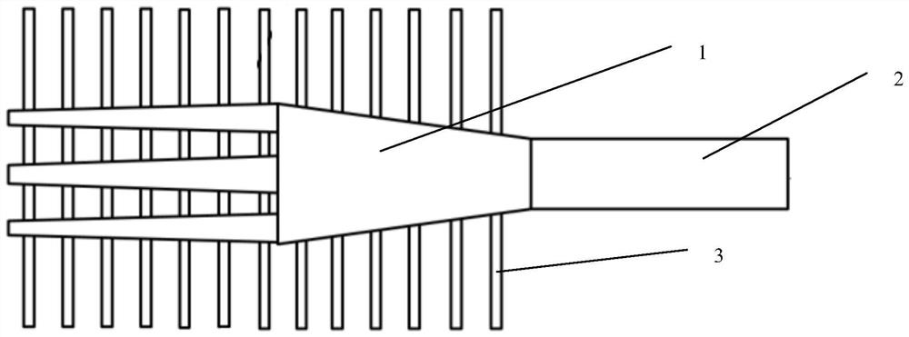 Suspended edge coupler applied to intermediate infrared band
