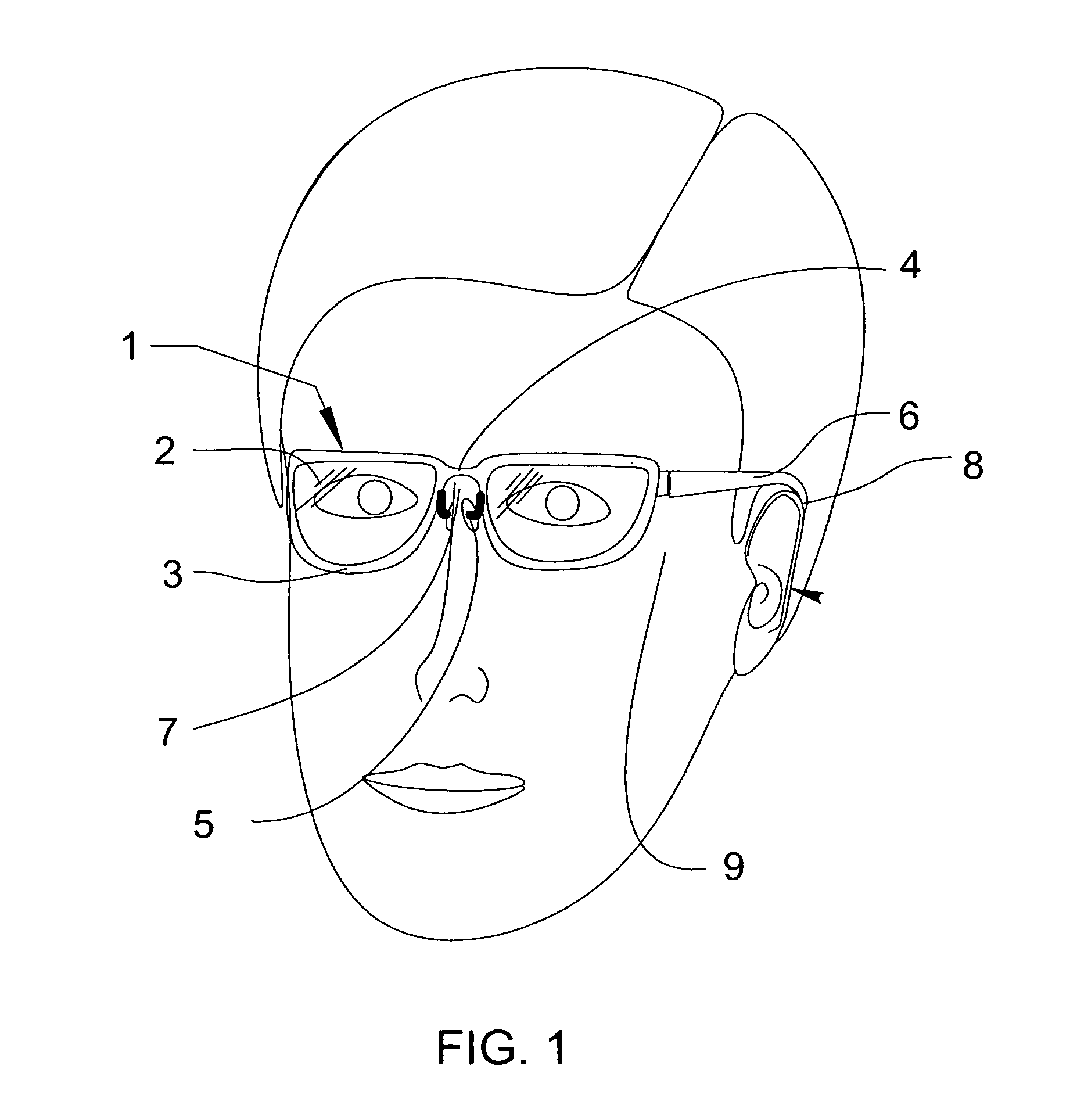 Eyeglasses with extension member supports