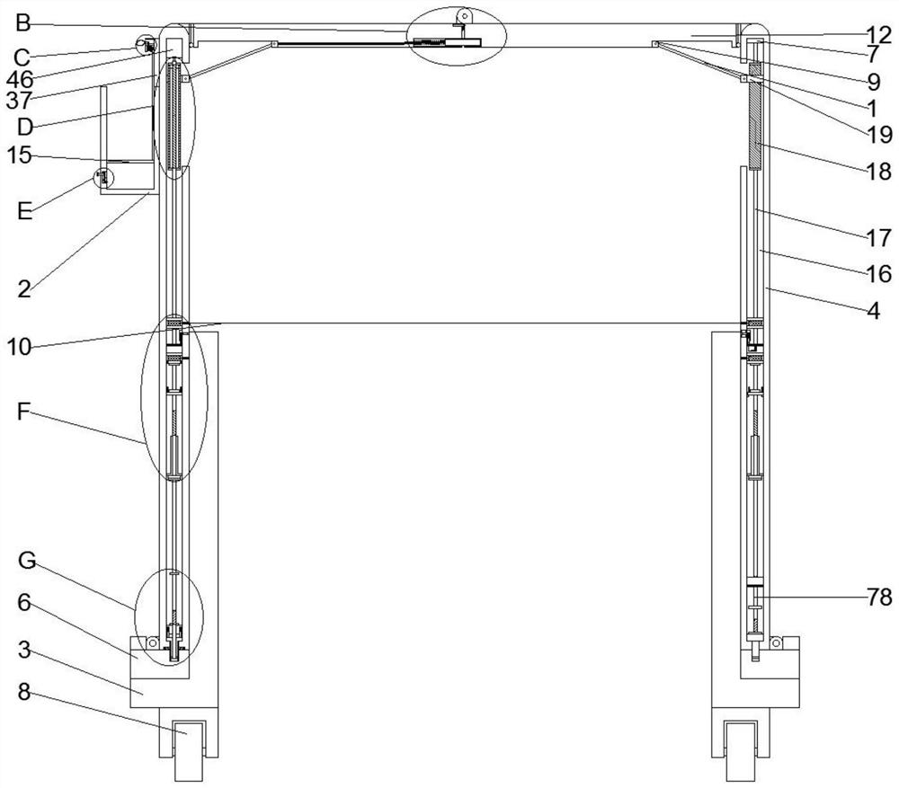 Movable thoracic cavity drainage device for oncology surgery