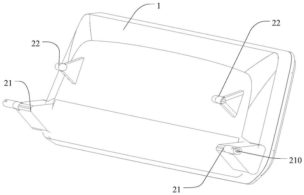 Display screen mounting structure and automobile