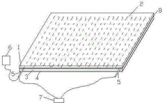 Constant-temperature health care heating crystal floor and production technology thereof