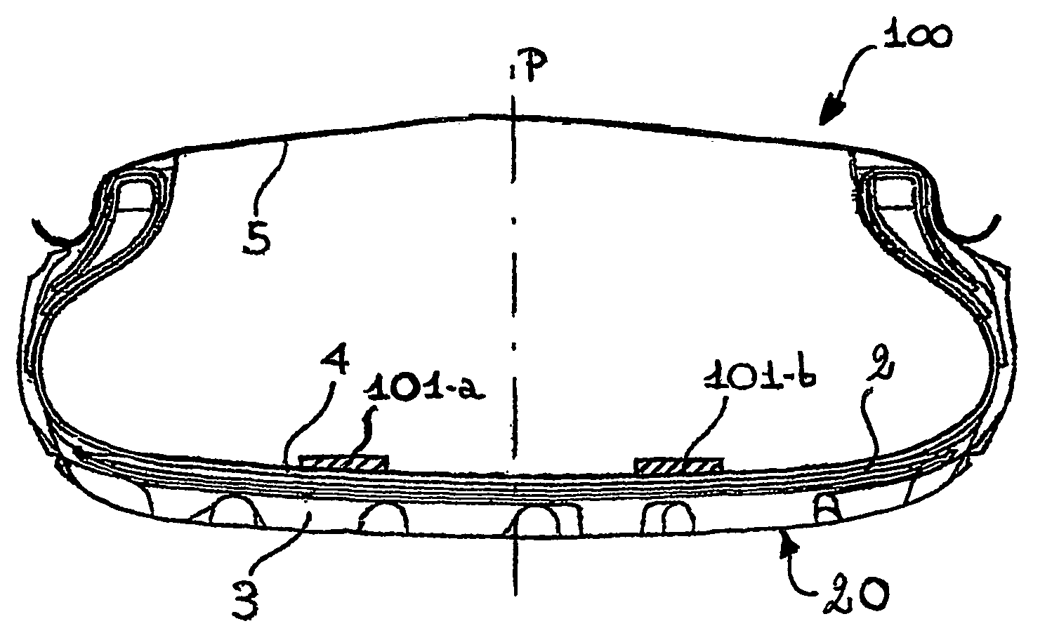 Method for monitoring tyre deformations and monitoring system therefor