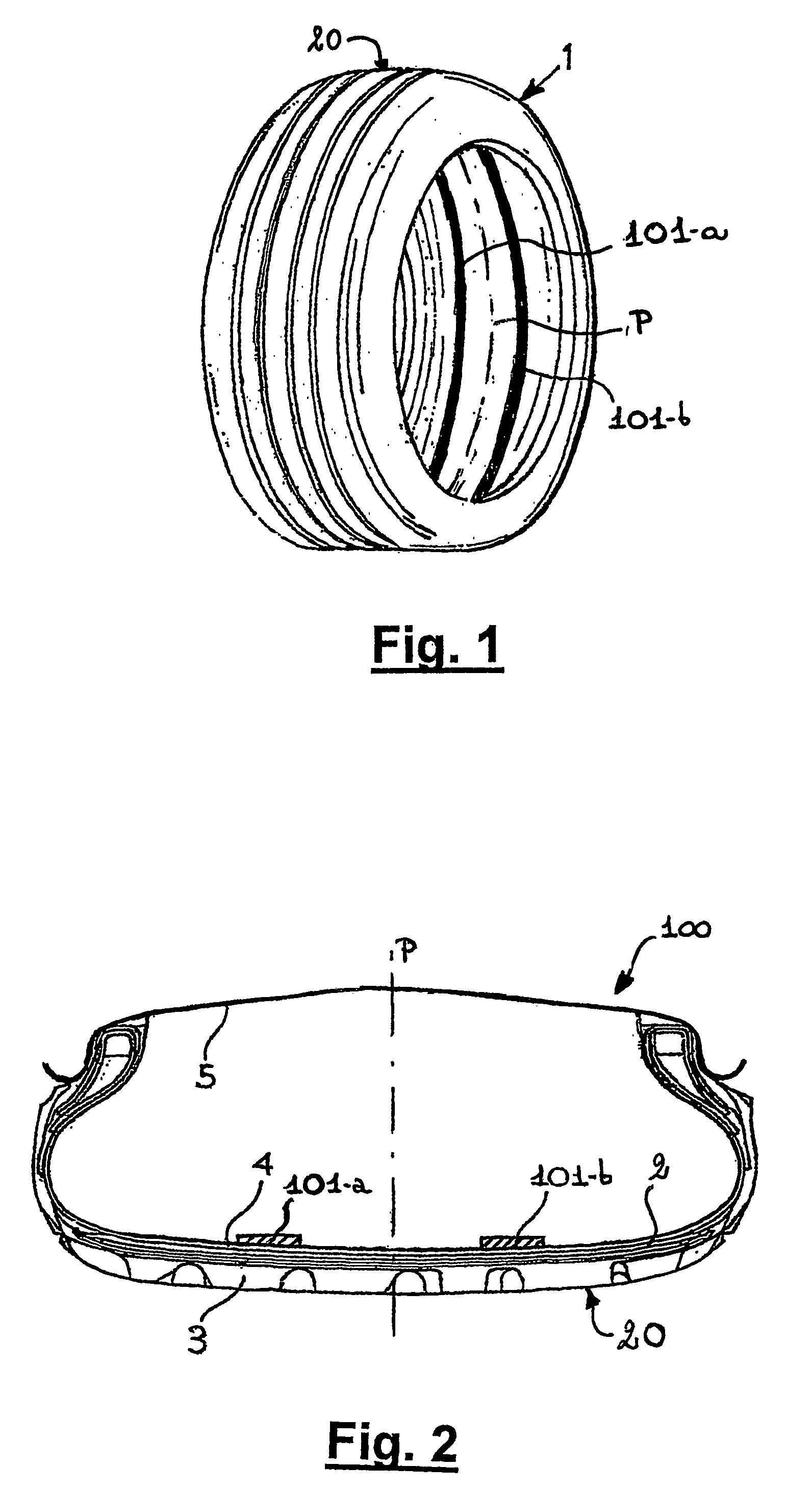 Method for monitoring tyre deformations and monitoring system therefor