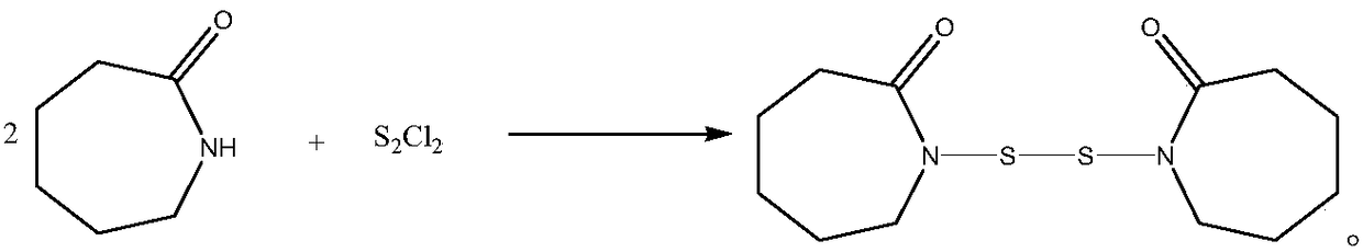 Preparation method of vulcanizer 1,1'-dithiodicaprolactam
