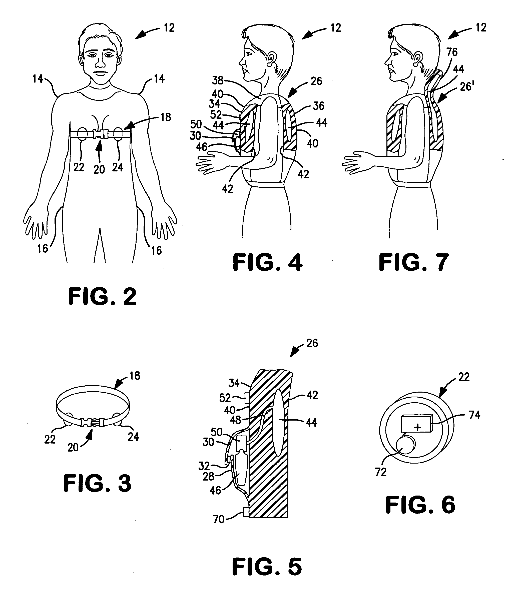 Device and a method for detecting the danger of a person drowning